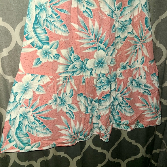 Vtg Made in Hawaii Hawaiian House Dress Womens Medium Hibiscus Aloha Hawaii - Picture 10 of 11